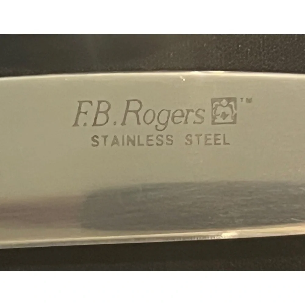 F.B. Rogers Dean Rose Stainless Steel Flatware 5 Pc Place Setting Floral